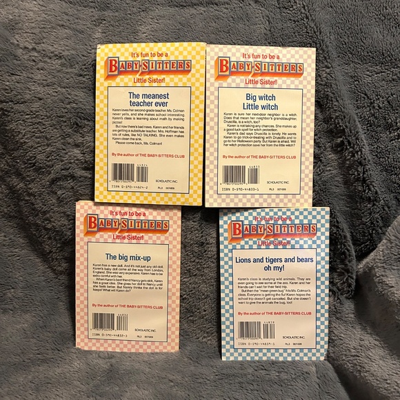 Vintage The Babysitters Club Spin-Off Little Sister Book Set 21-24 Ann M Martin - Picture 5 of 5